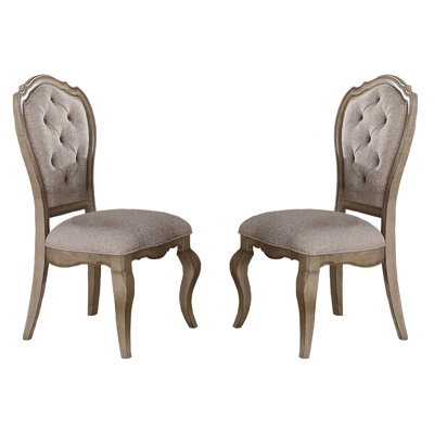 Chaise d'appoint rembourrée beige