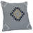 Chic Geometric Blue Square Throw Pillow Cover-113472301