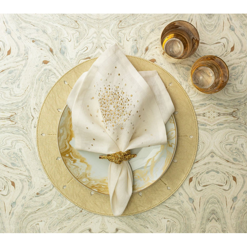 Glam Knot Napkin Ring, Gold
