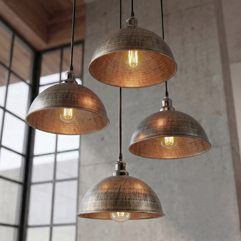 1 - Light Dome Pendant, Yes, Brushed Copper