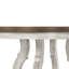 Cillin Round Dining Table, Walnut & Antique White Finish DN01805