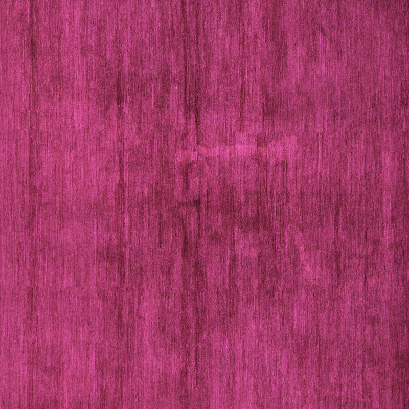 Tapis en laine et polyester tissé à la machine en magenta, Carré 6 pi
