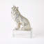 Lion Sculpture-Nickel/Crystal