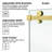 44-49" W x 60" H Frameless Single Sliding Tub Door with 3/8" (10mm) Clear Tempered Glass, Shatter-Resistant Film & Installation Hole Locator - Square Top Rail-118115524