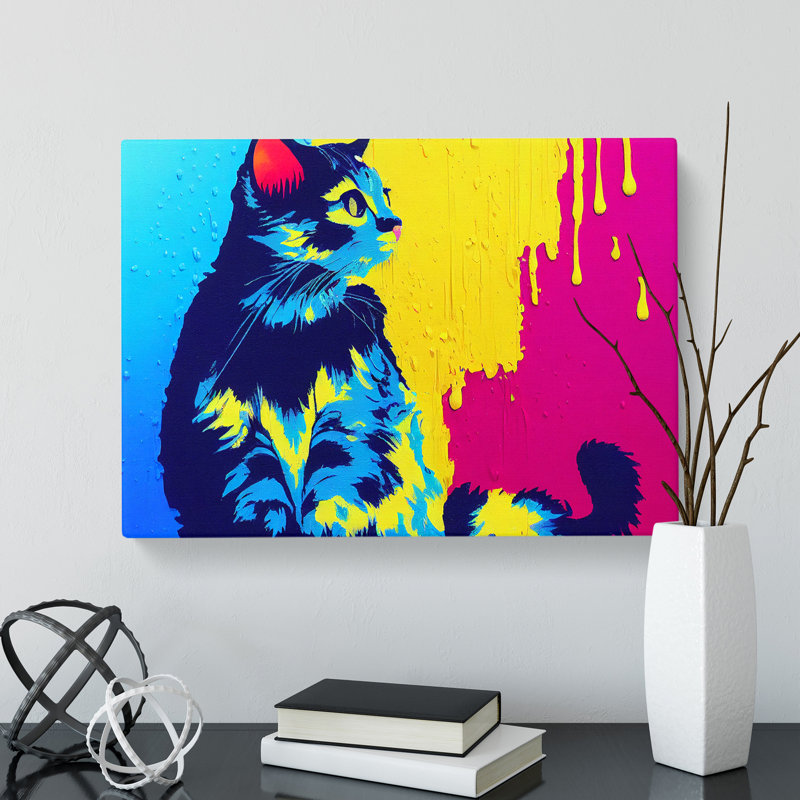 Cat Splash Vol.5 Abstract - Wrapped Canvas, 40cm H x 60cm W x 3cm D