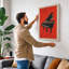 Piano in Red Retro - Wrapped Canvas-1743633704-1743633708