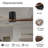 42-Inch Flush Mount Ceiling Fan Without Light, Solid Wood Blades, Reversible Quiet DC Motor, Remote Control With 6 Speeds & Timer, Energy Saving For Bedroom, Living Room,  No Sloped Ceiling-1523746298-1523746302