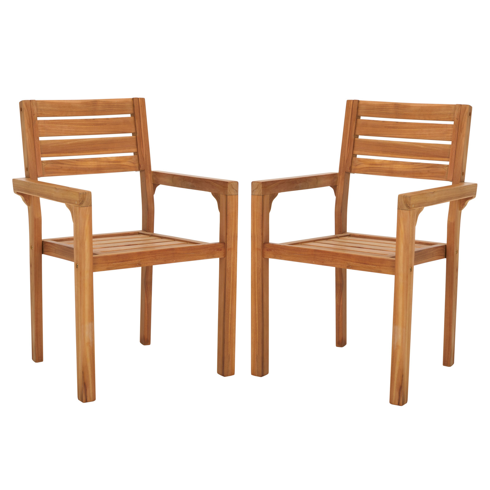Gerrad Solid Teak Stacking Chair