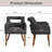 Upholstered Dining Accent Chair With Armrest-1772763905