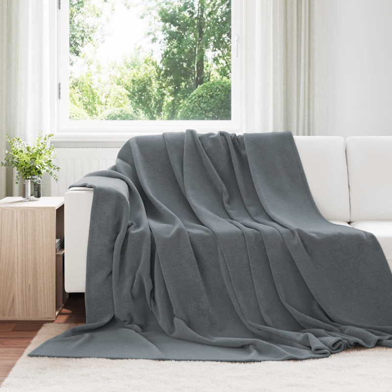 5-30 Throw Blanket, 240cm x 220cm, Dark Grey