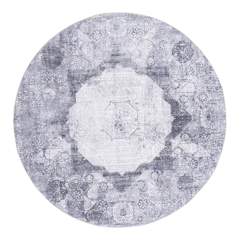 Floral Indoor Rug, Round 7'10"