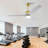 52 Inch White And Gold Ceiling Fans With Lights And Remote, 3 Solid Wood Blades, 6 Speeds, Quiet DC Motor, Dimmable LED, Modern Gold Ceiling Fan For Indoor Bedroom,Living Room,Patio
