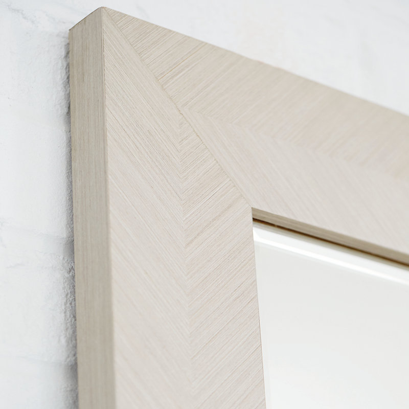 Axiom Flat Solid And Engineered Wood Beveled Mirror