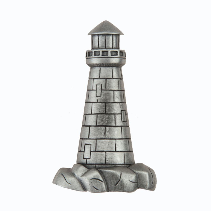 Lighthouse Cabinet Knob, Antique Pewter