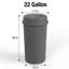 Poubelle commerciale en plastique 22 gallons avec couvercle à entonnoir-129988135