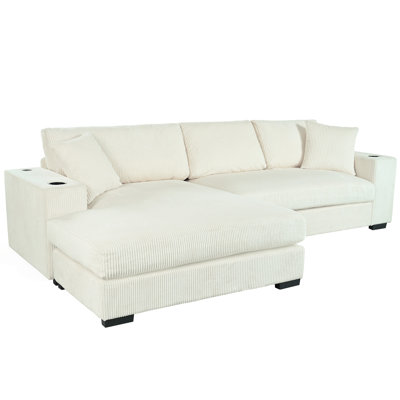 Mirod Large Sectional Sofa With Thick Cushions