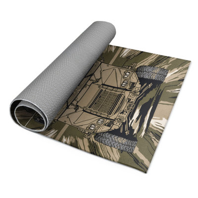 Tapis intérieur et extérieur brun Transport