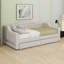 Upholstered Daybed With LED Belt And 2 Drawers-114217072