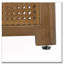 Table basse 32 po en rotin, table basse ronde en bois tissé de rotin