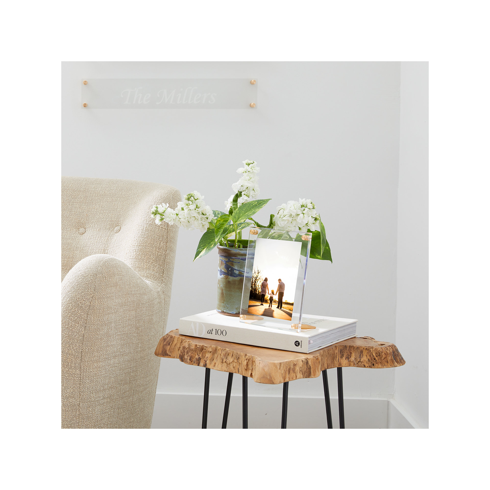 Cateno Tabletop Reversible Picture Frame, 5" x 7", Gold