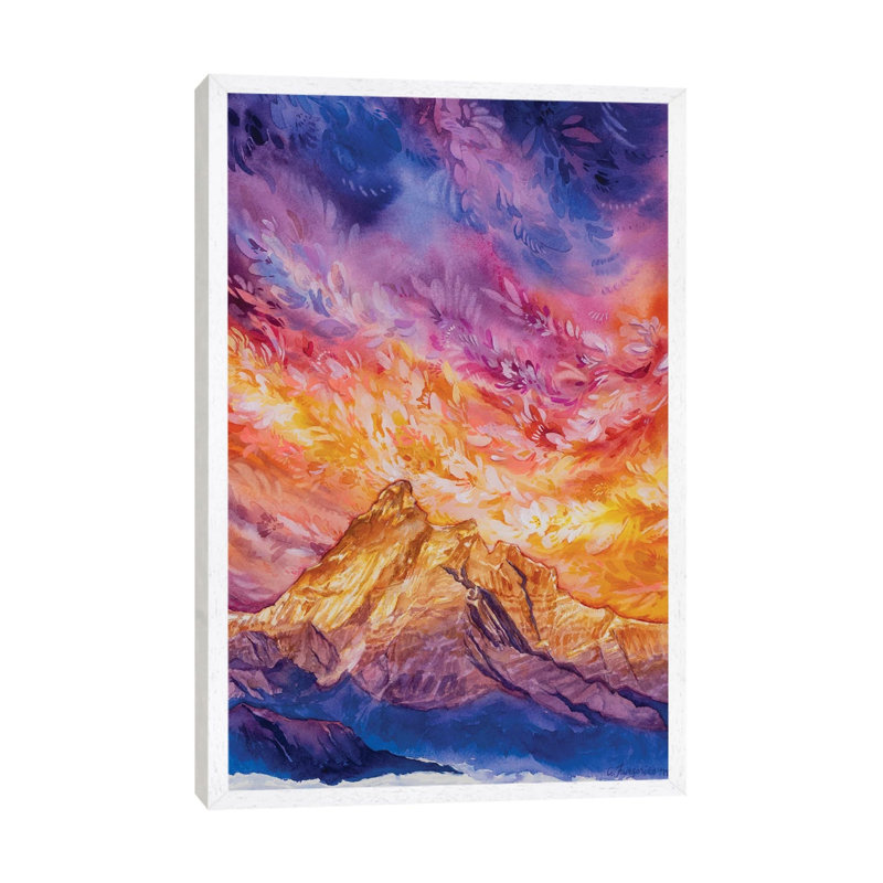 Frolic 1 Piece Painting on Canvas, 66.04 cm H x 45.72 cm W, White Framed