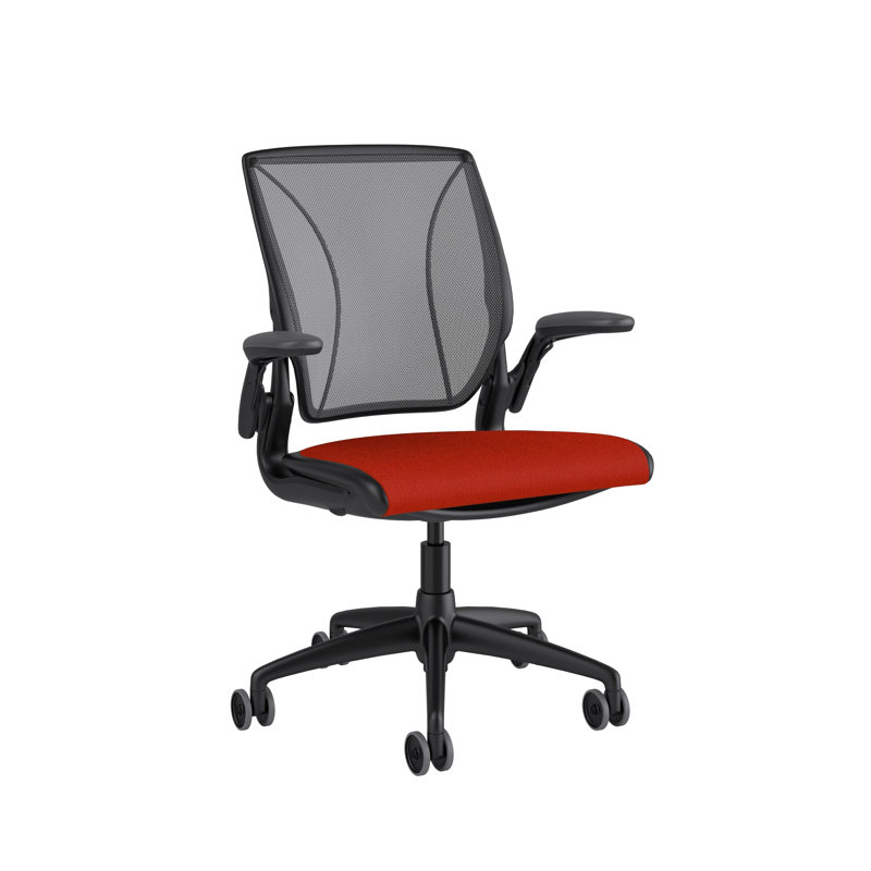 Diffrient World Wool Task Chair, Black, Catena/Caraway, Corde/Black