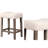 Of 2 Transitional Counter Height Stools With Cushioned Footrest And Seat, Oak Finish, Engineered Hardwood Linen - Blend Upholstery In Dining Rooms Bar Stool Design, Wood For Small Spaces-1186708727