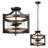 Amadi 13.5" 2-Light Lantern Semi Flush Mount-452915401