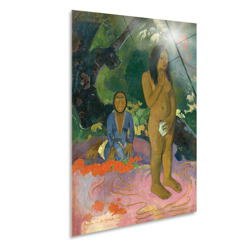 Devil's Words by Paul Gauguin - No Frame Painting, Plastic/Acrylic, 100cm H x 70cm W