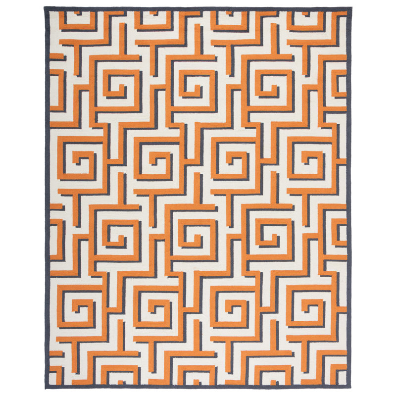 Naya Hand Hooked Performance Geometric Rug, Rectangle 8' x 10'