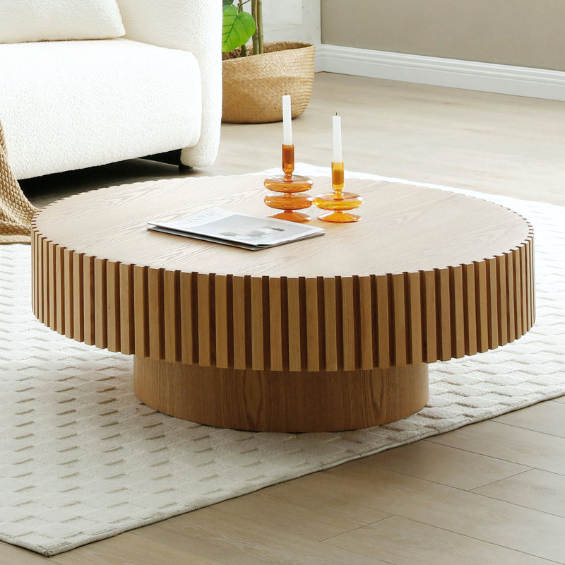 Table basse en bois naturel 39,37 pi.