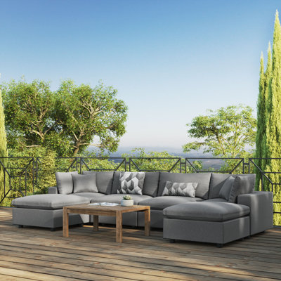 Canapé modulaire d'extérieur 6 pièces Commix