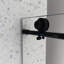 Panneau de douche noir mat 6063 - porte, poulies en acier inoxydable 304 de 70 mm, nettoyage Nano, clôture de salle de bain à fermeture en douceur avec une grande fonction réglable fixe et coulissante, membrane facile à coller,-124250080