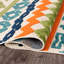 Tapis d'intérieur / extérieur Isabeli Modern Bohemian - orange / vert / bleu marine-69986566