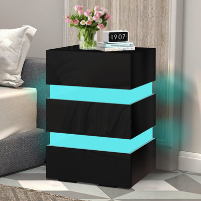 45cm W Manufactured Wood Bedside Table