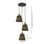 Adina 3 - Light Brown Cluster Pendant