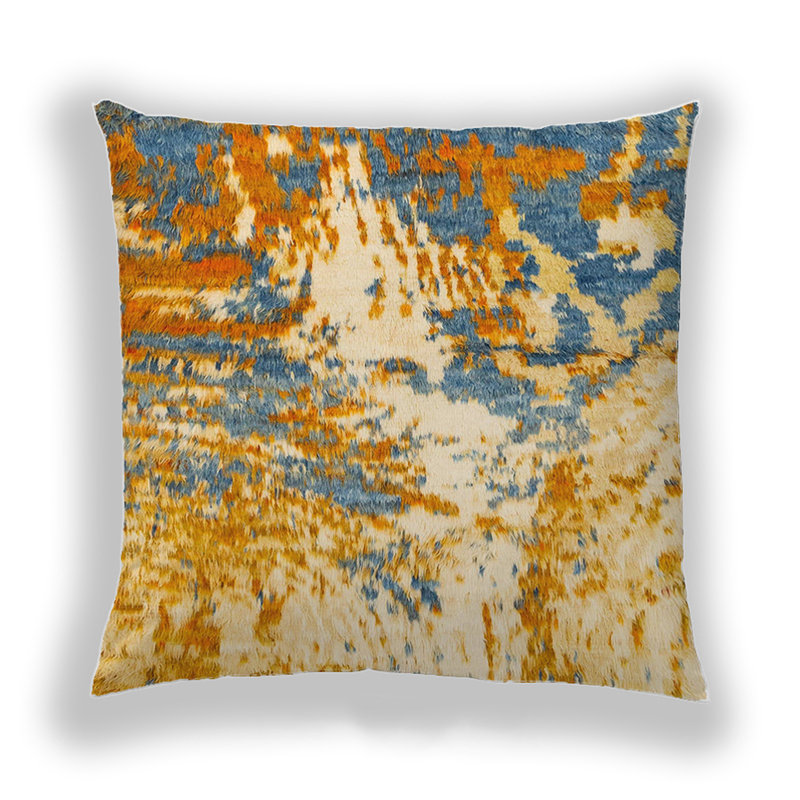 Coussin décoratif abstrait 2565, Microsuède