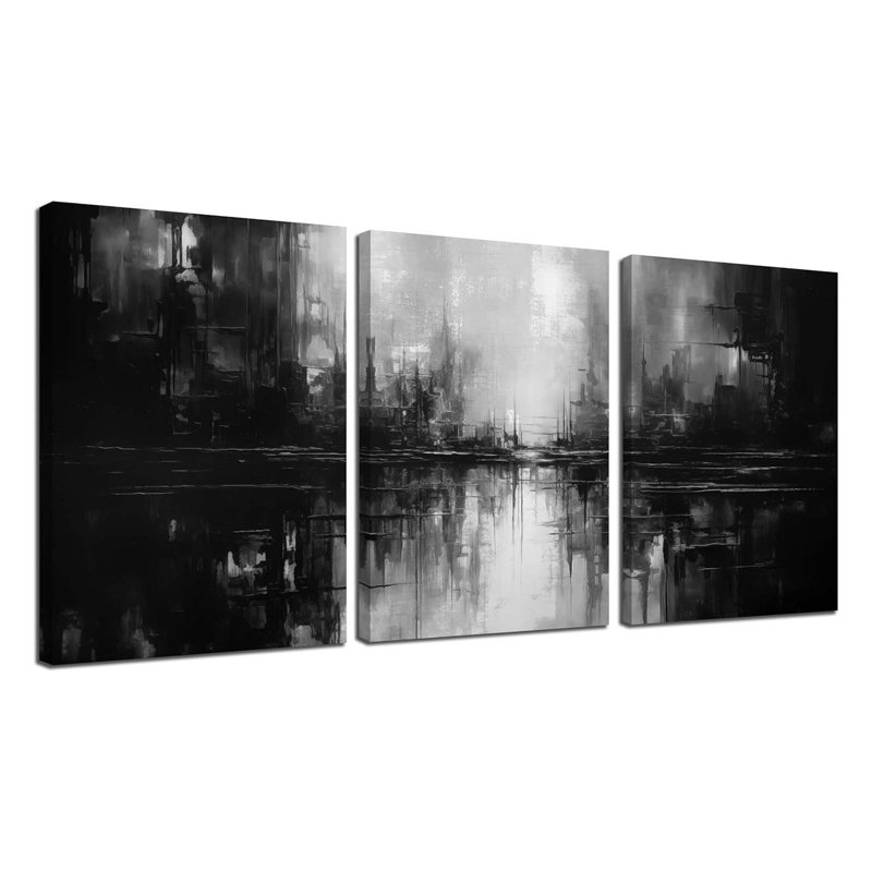 3 Piece Wrapped Canvas Print, 40 cm H x 30 cm W