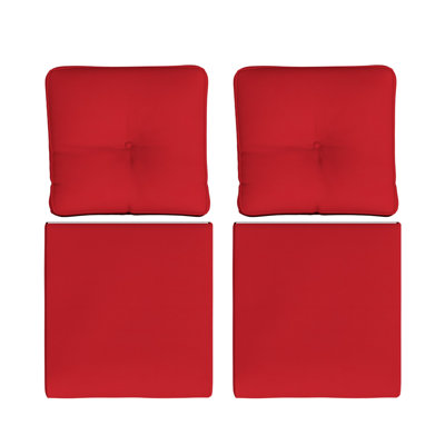 Outdoor Deep Seating Cushion With Olefin Fabric（Set of 2）