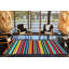 Tapis décoratif multicolore à rayures-1466313221
