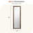 Full Length Mirror with Solid Wood Frame –  Floor Mirror Rectangular 63"x21"