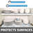 Premium Luxury Shelf & Drawer Liner, Thick Cushioned Fabric, Absorbent, Waterproof, Slip-Resistant, Non-Adhesive, Liners for Kitchen Cabinets, Cupboards (Light Blue Floral) (12”x59”) (USA Made)-87189151-101170186