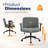 Chenille Swivel Chair With Adjustable Flip-Up Arms For Cross-Legged-362225181-362225377