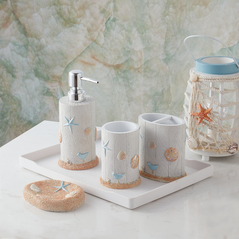 Ensemble d'accessoires de salle de bain 4 pièces Marina Luxury Luxury Modern Decor