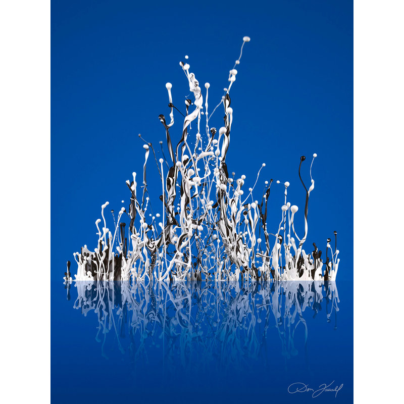 « symphonic blue » par don farrall, impression sur toile tendue, H 40 po x l 30 po x P 1,5 po