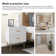 Alexandera 25.2'' H Modern Nightstand with Two Drawers
