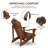 Adiraica Solid Wood Outdoor Adirondack Chair-1688626969