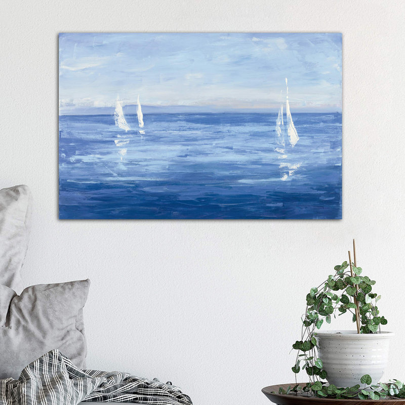 Open Sail by Julia Purinton - Wrapped Canvas Painting, 66.04 cm H x 45.72 cm W x 3.175 cm D