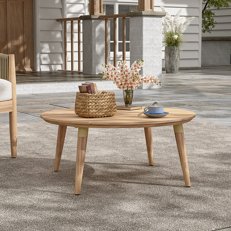 Table basse ronde pour l'extérieur