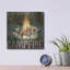 Art mural en métal luxueux «Open Season Campfire» par Art Licensing Studio, 12 po x 12 po-115220719